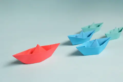 an image of several paper ships