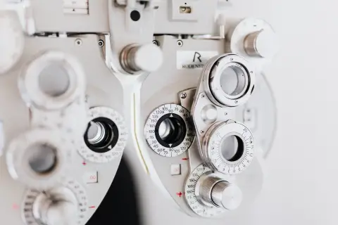 an image of eye exam