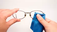 a photo of cleaning glasses